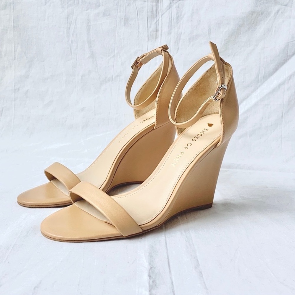 Shoes of Prey Ankle Strap Wedge Heels 6.5